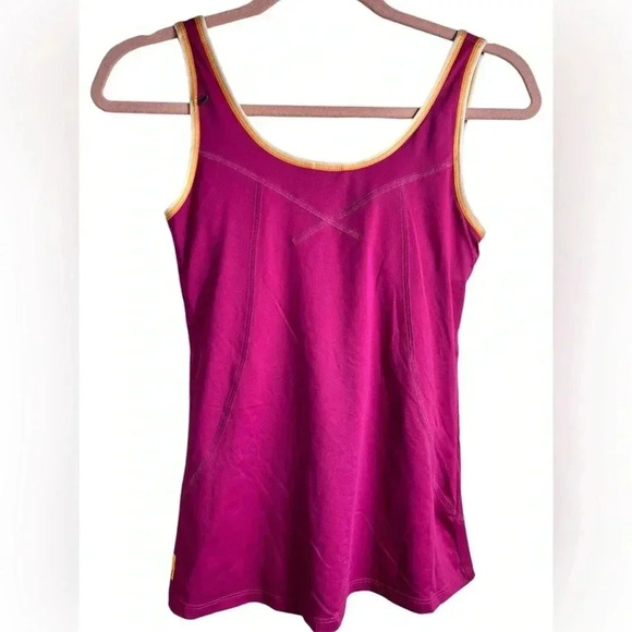 Lole tank top, Small, built-in-bra, pink, Yoga, Training,  Gym, Flared - Picture 1 of 9